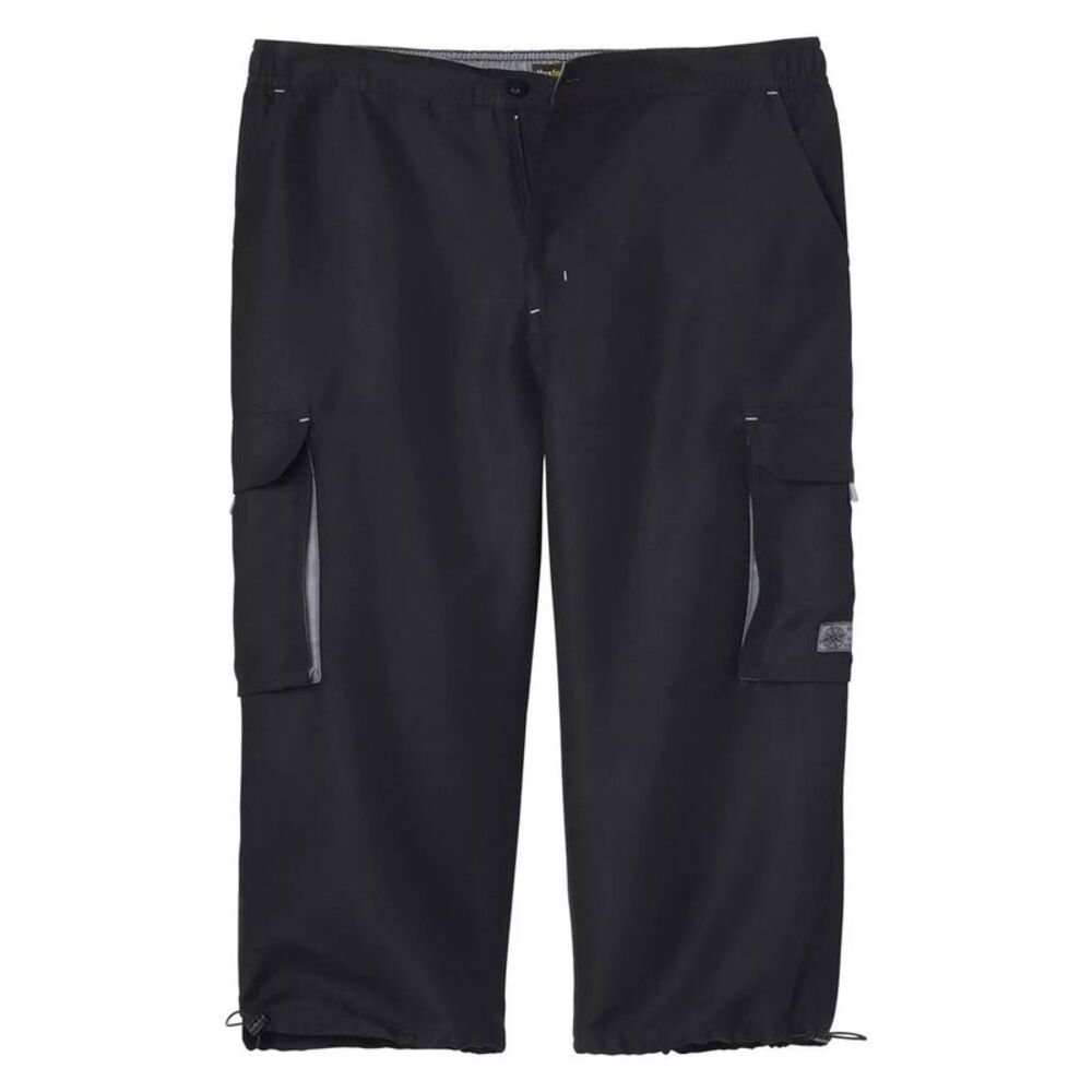 Atlas For Men Mens Microfiber Cropped Trousers / Black